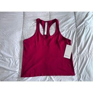 New Lululemon Swiftly Tech Racerback Tank 2.0 Race Size 12 Dark Red Hip Length